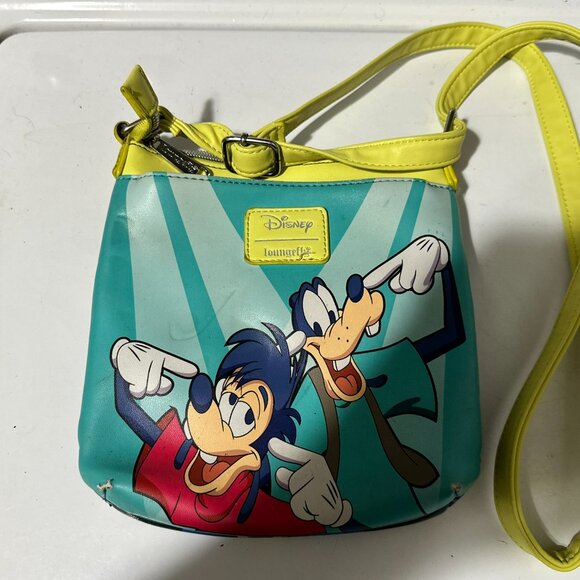 Loungefly Powerline Max and Goofy Crossbody - Picture 2 of 6